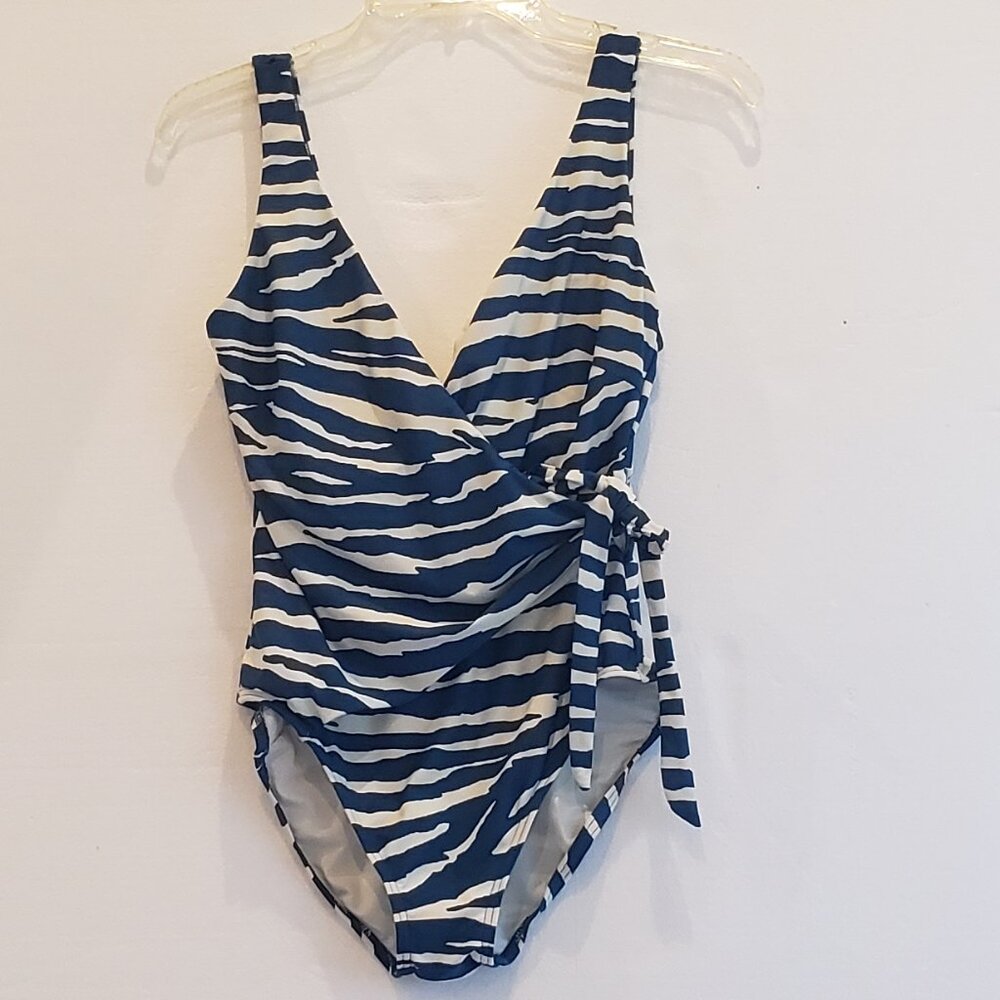 Vince Camuto One Piece blue and white  Swimsuit